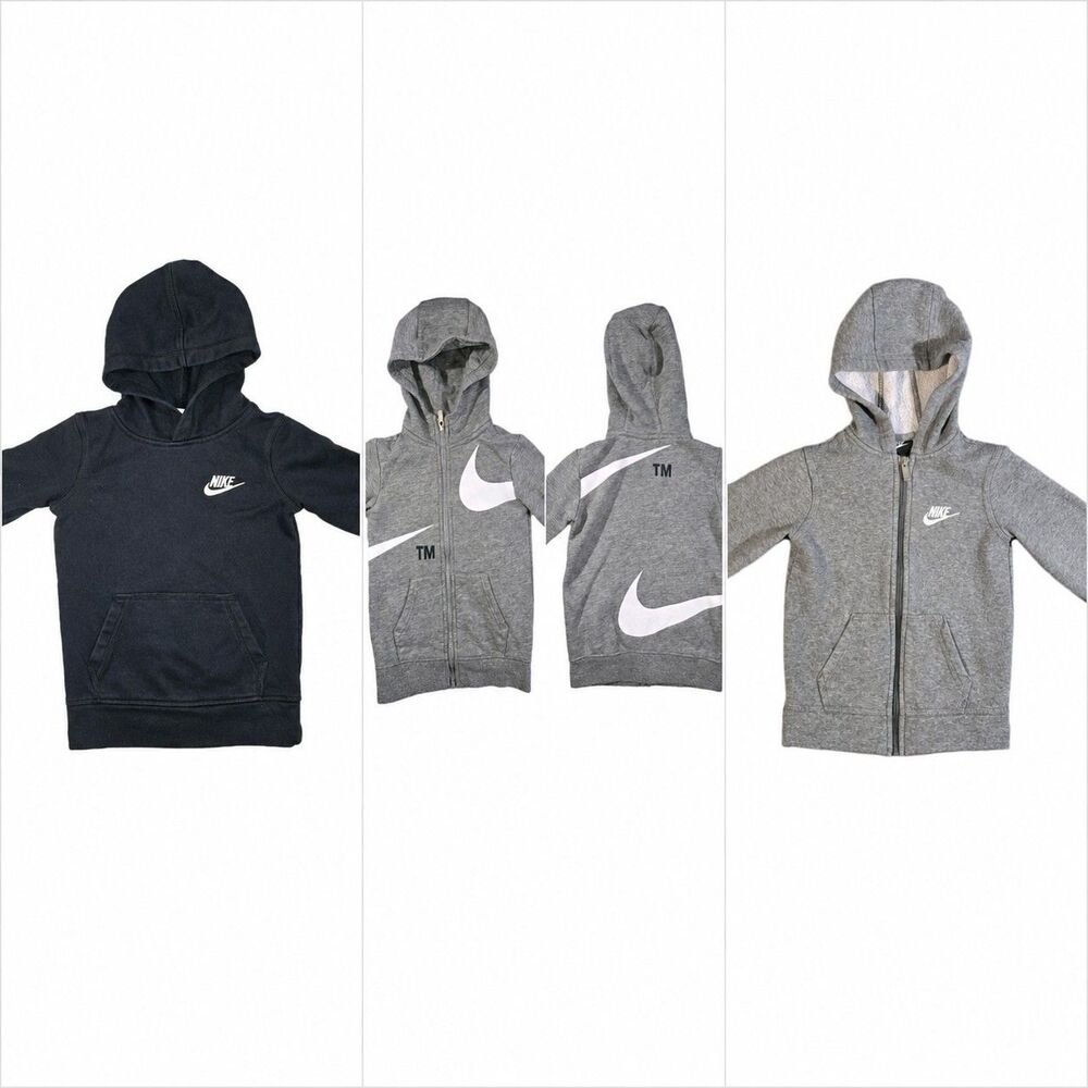 Lot Of 3 Nike Sportswear Full Zip Hoodie Size 4 XS Boys